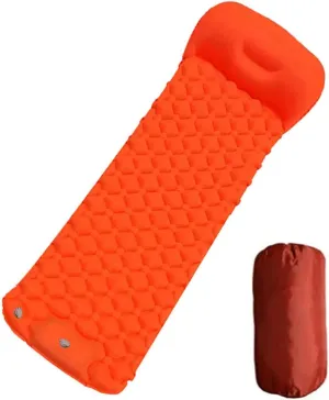Sleeping Pad for Camping, Self Inflating Camping Mat, Upgraded Inflatable Camping Pad with Foot Press Lightweight Backpacking Sleeping Mat for Hiking & Traveling Waterproof Compact Air Mattress