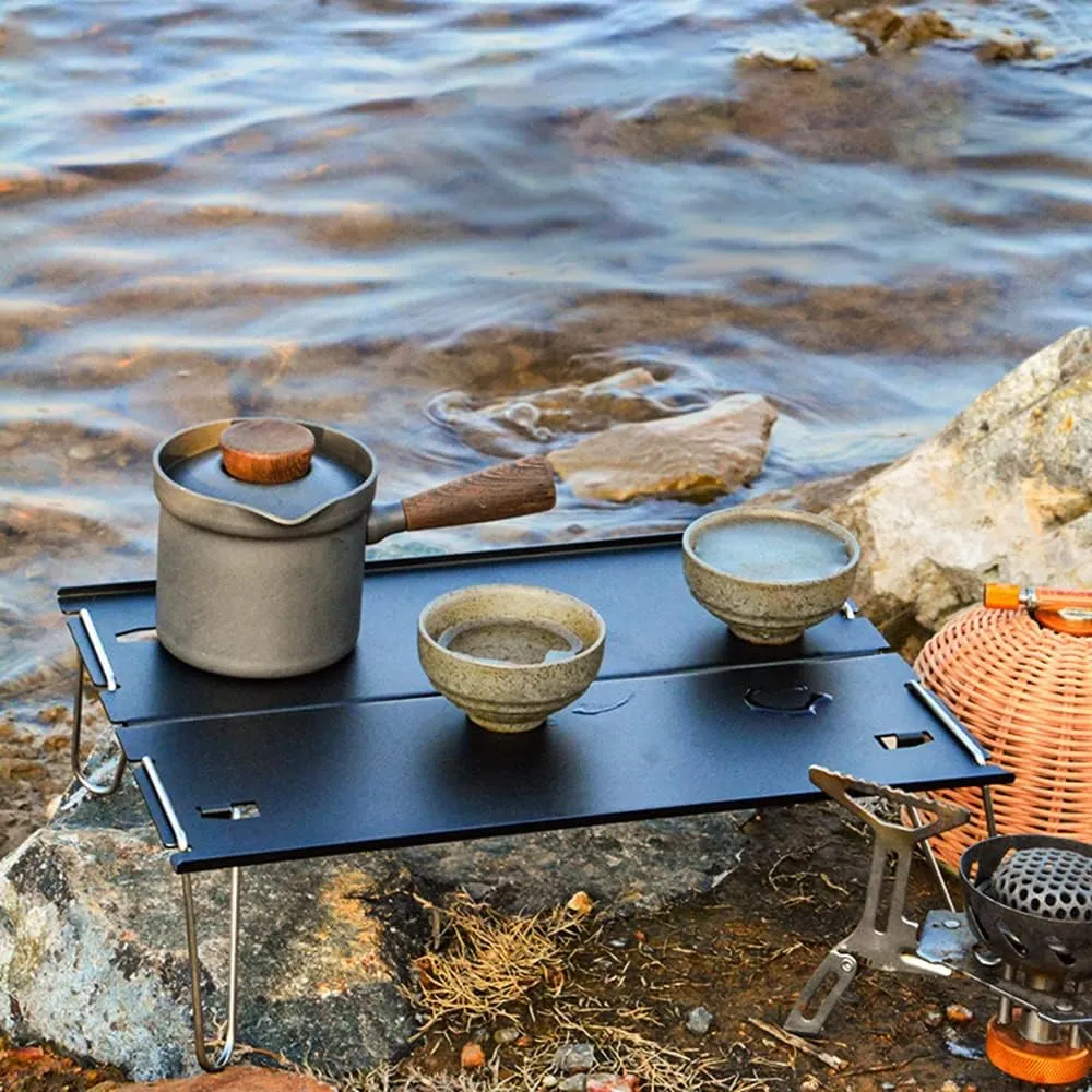 Small Folding Table Ultralight Compact Camping Table for Outdoor Backpacking Hiking Picnic Beach