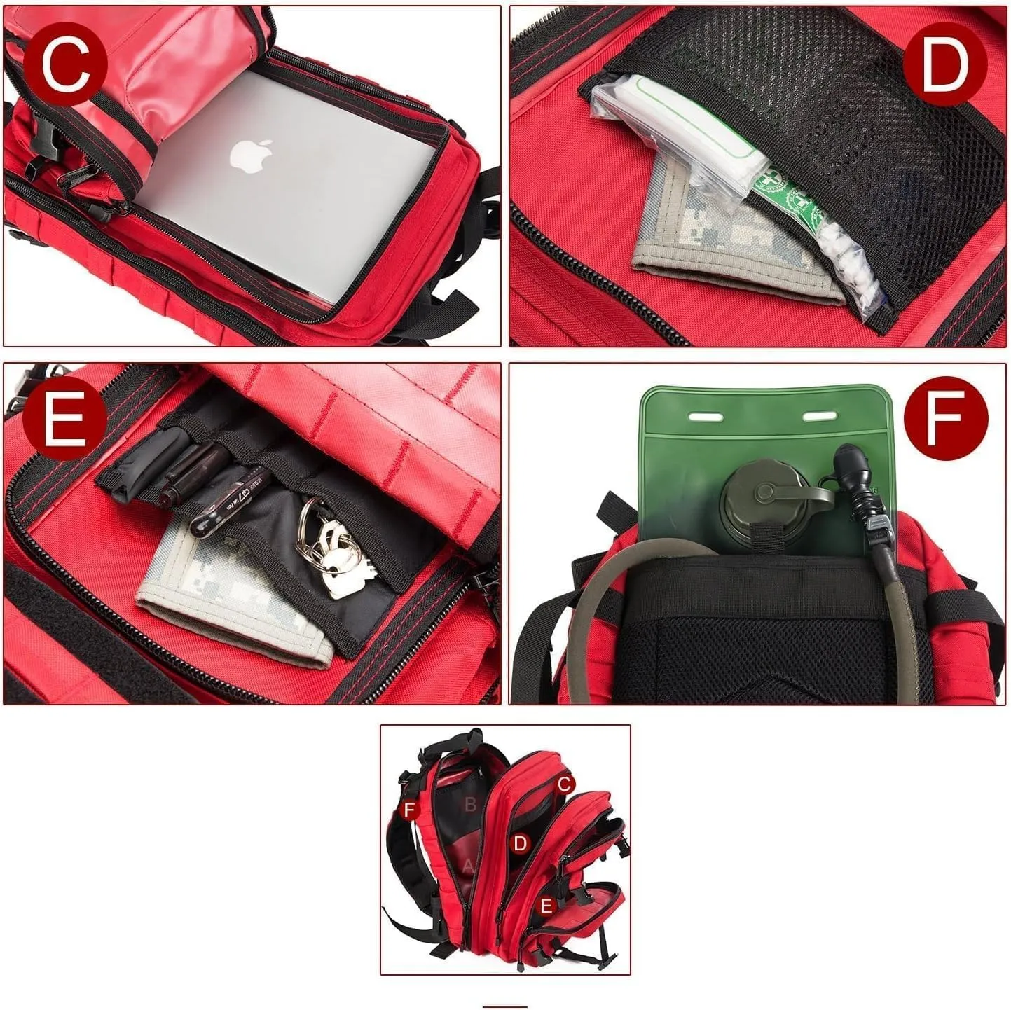 Small Military Tactical Backpack Army Assault Rucksack GYM Hiking Bug Out Bag
