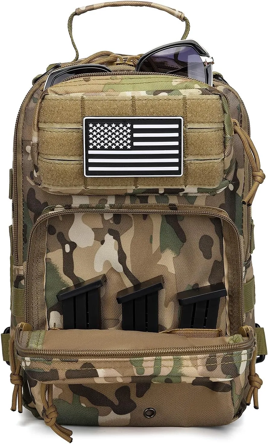 Small Tactical Military Backpack Sling Crossbody Holster Bag For Men CCW Sling Bag 10L