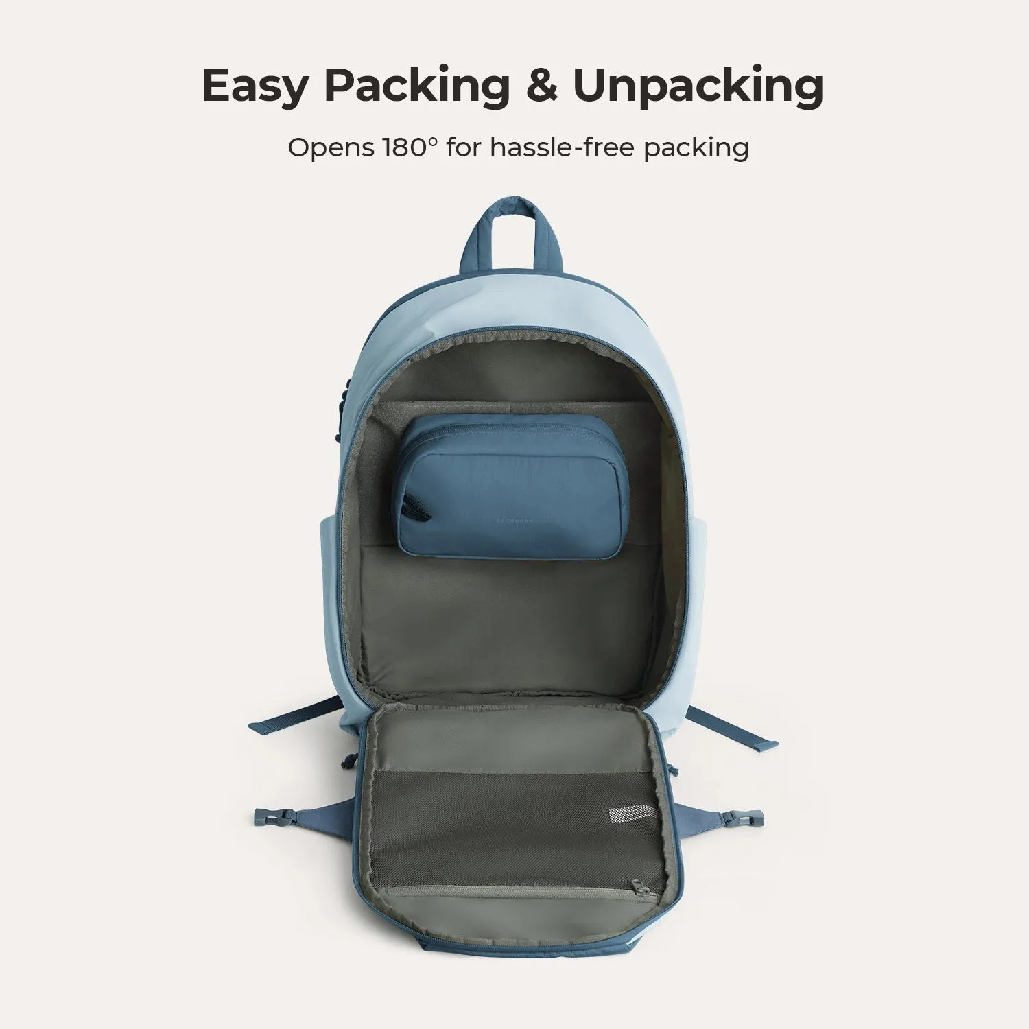 Soar 25L 180° Open Clamshell Travel Backpack Set