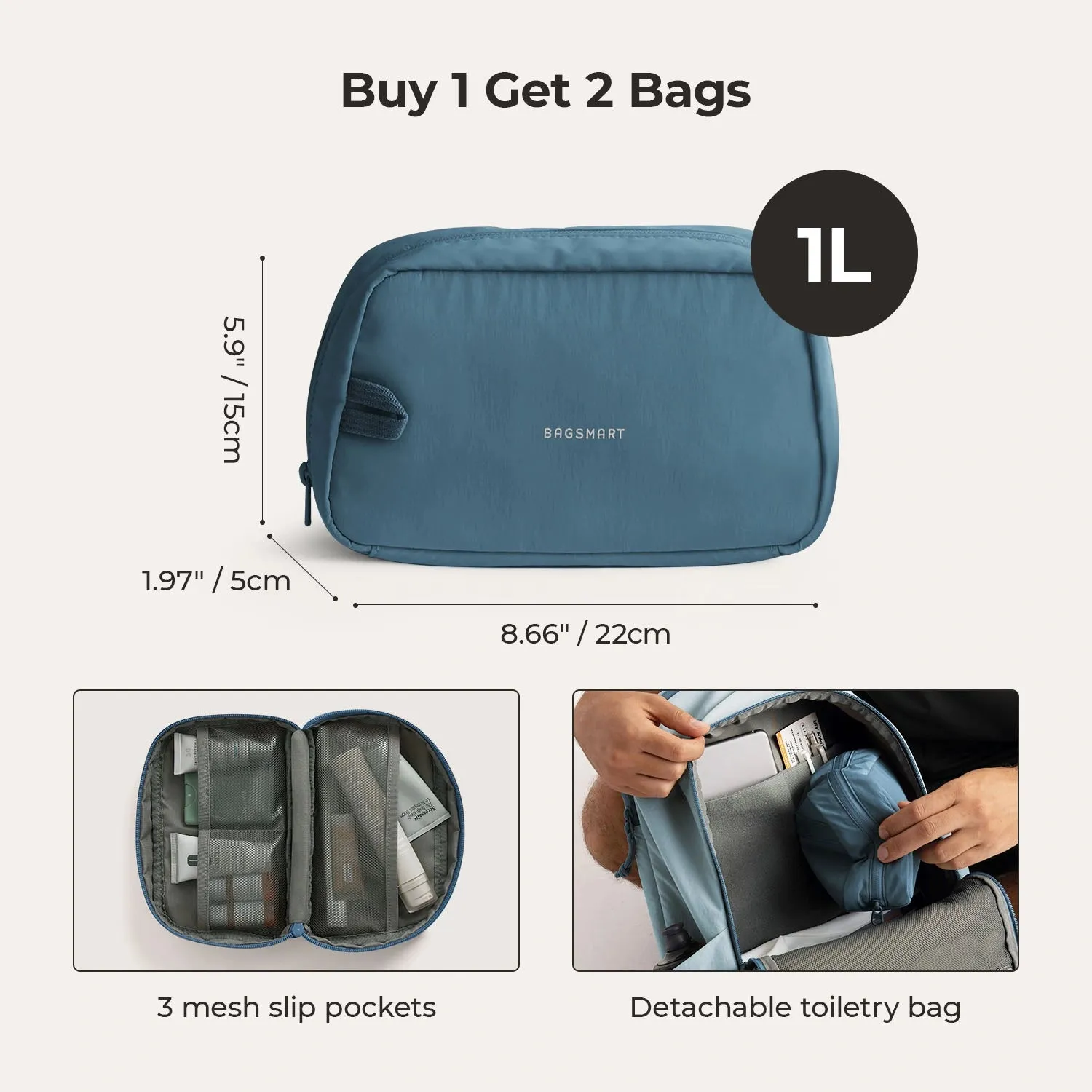 Soar 25L 180° Open Clamshell Travel Backpack Set