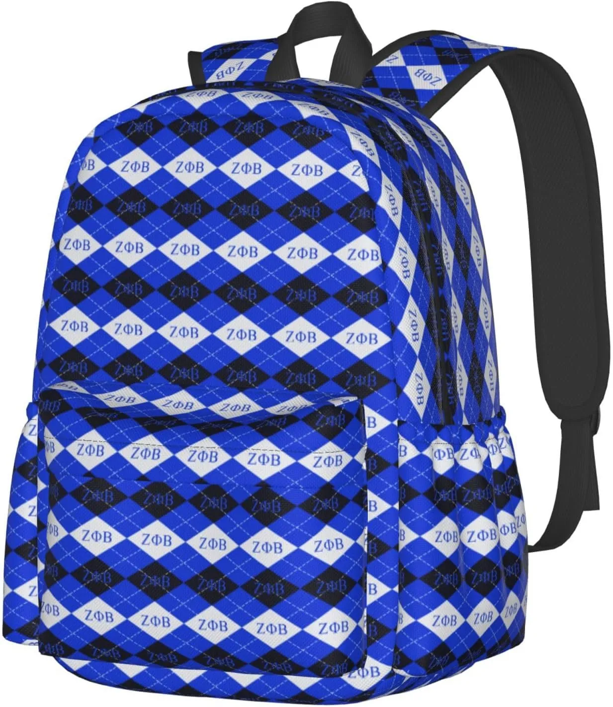 Sorority Zeta Backpack 17 ", Features Your Sorority'S Logo And Quotes For A Personalized Touch. This Unique And Customized Backpack Is Perfect For Jogging And Hiking