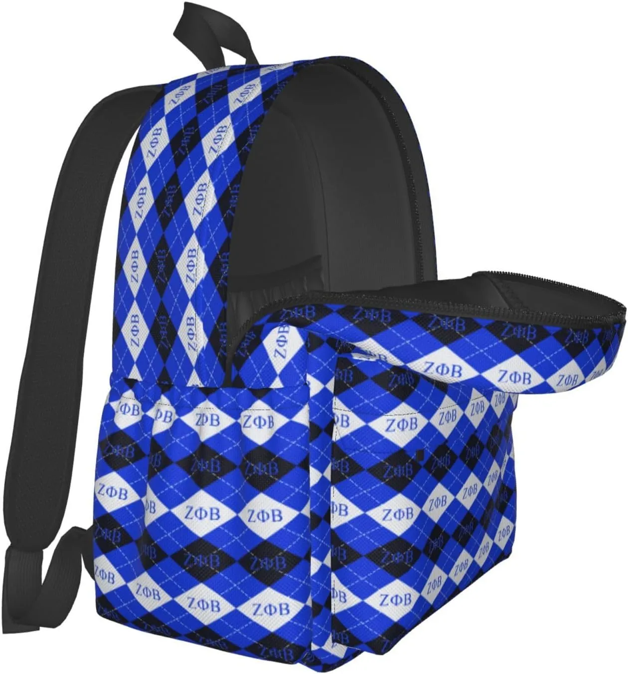 Sorority Zeta Backpack 17 ", Features Your Sorority'S Logo And Quotes For A Personalized Touch. This Unique And Customized Backpack Is Perfect For Jogging And Hiking
