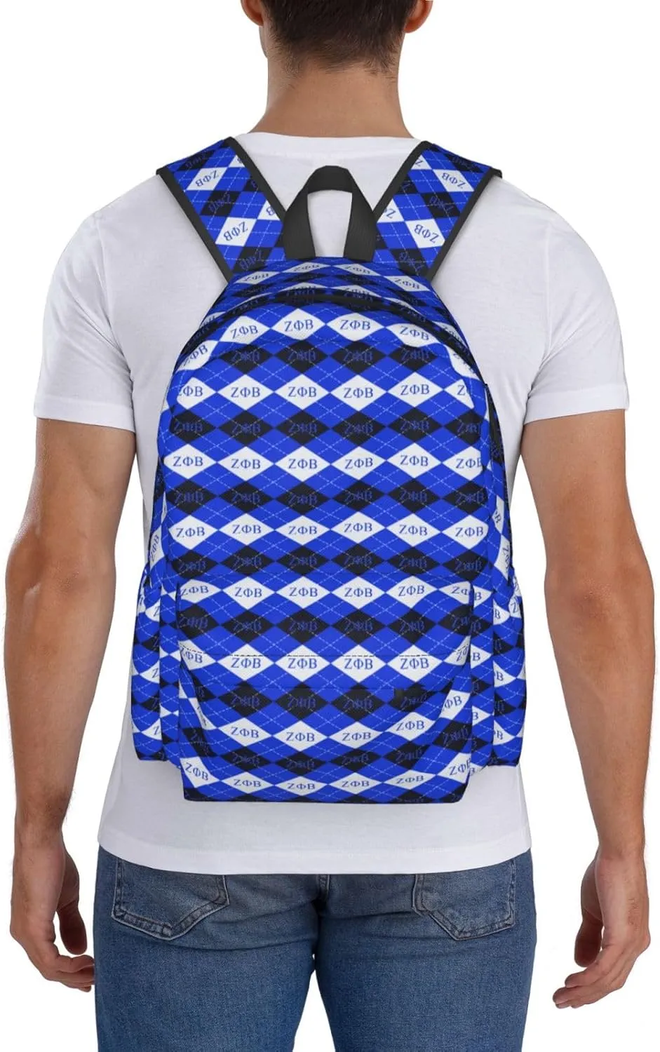 Sorority Zeta Backpack 17 ", Features Your Sorority'S Logo And Quotes For A Personalized Touch. This Unique And Customized Backpack Is Perfect For Jogging And Hiking