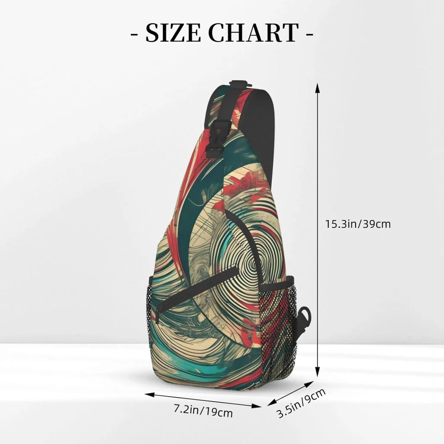 SSIMOO Not All Who Wander Are Lost Versatile Travel Hiking Backpack-Perfect For Outdoor Cycling,Chest Shoulder Bag