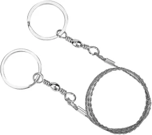 Stainless Steel Cable Saw, Emergency Survival Saw, String Rope Saw for Wood Cutting Camping Hiking Outdoors