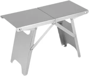 Stainless Steel Folding Camping Table Outdoor Stool,Lightweight,Fishing Chair,Sturdy Camping Stool Compact for Beach BBQ Lawn