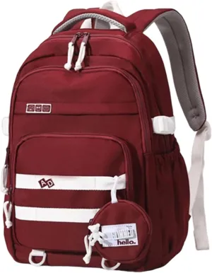 Student School Backpack Travel Backpack Laptop Bag Large Capacity Casual Daypacks Stylish Backpack Aesthetic Bag, Re, as the pic show