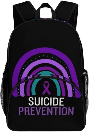Suicide Prevention Awareness Backpack for Worker Teacher Business Hiking Travel Bag Shoulders Bag