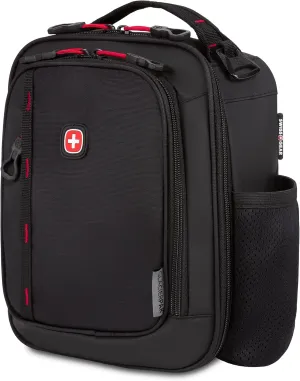 SwissGear Insulated Lunch Bag, Black/Red, One Size