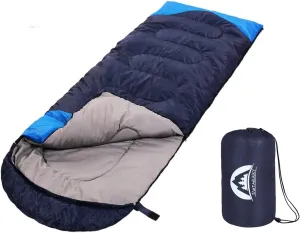 SWTMERRY Sleeping Bag 3 Seasons (Summer, Spring, Fall) Warm & Cool Weather - Lightweight,Waterproof Indoor & Outdoor Use for Kids, Teens & Adults for Hiking and Camping