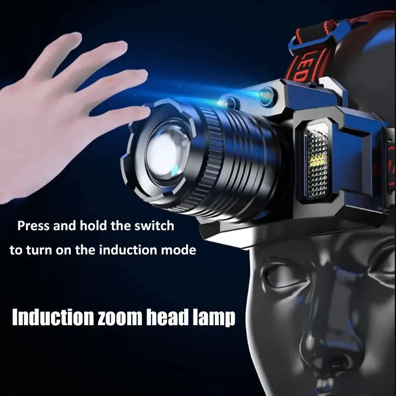 T51 LED Sensor Headlamp with Intelligent Induction & USB Recharge