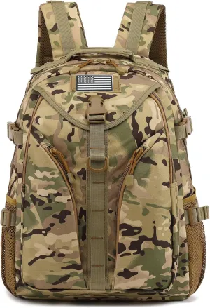 Tactical Backpack Boys School Backpacks Mens College Bookbags for Kids Teens Adults Camping Hiking Traveling (CP Camo)