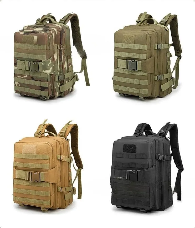Tactical Backpack Military Molle Hiking 36-55L Tactical outdoor sports bag trekking camouflage travel bag khaki