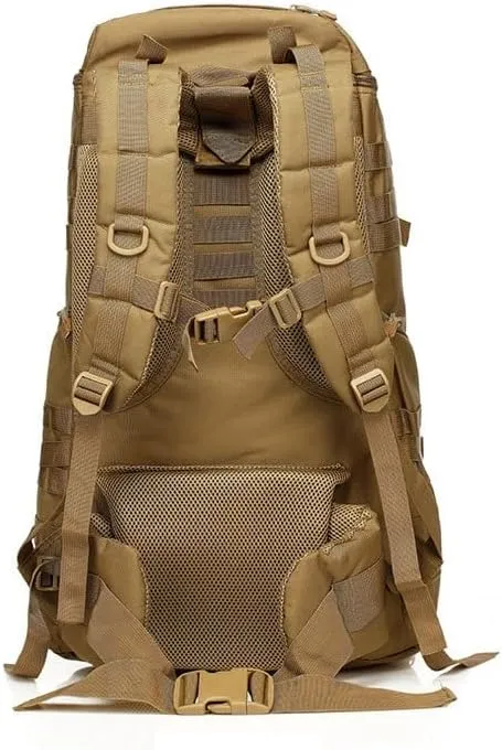 Tactical Backpack Military Molle Hiking 56-75L Assault Tactical Outdoor Hiking Bag Camping Camouflage Bag Black