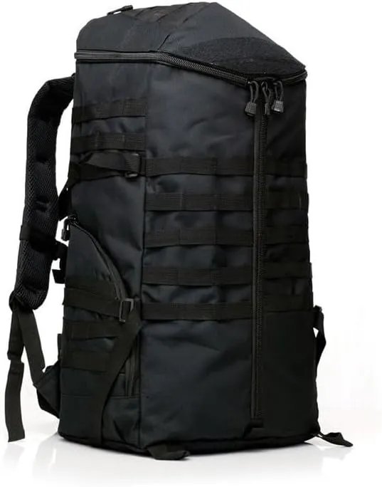 Tactical Backpack Military Molle Hiking 56-75L Assault Tactical Outdoor Hiking Bag Camping Camouflage Bag Black