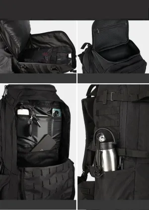 Tactical Backpack Military Molle Hiking 56-75L camping mountaineering hiking hiking tactical khaki