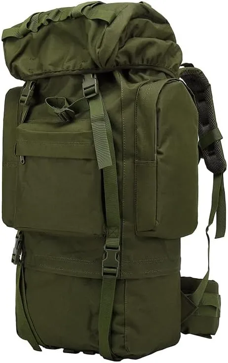 Tactical Backpack Military Molle Hiking 56-75L Hiking sports camouflage tactical outdoor hiking bag army green