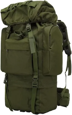 Tactical Backpack Military Molle Hiking 56-75L Hiking sports camouflage tactical outdoor hiking bag army green