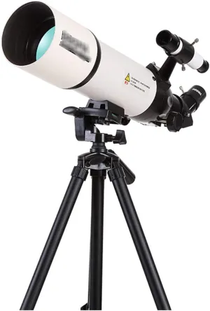 Telescope,80Mm Aperture Astronomical Refracting Telescope,Travel Telescope with Carry Bag, Adjustable Height Tripod,Compact and Portable, for Kids Beginner Good