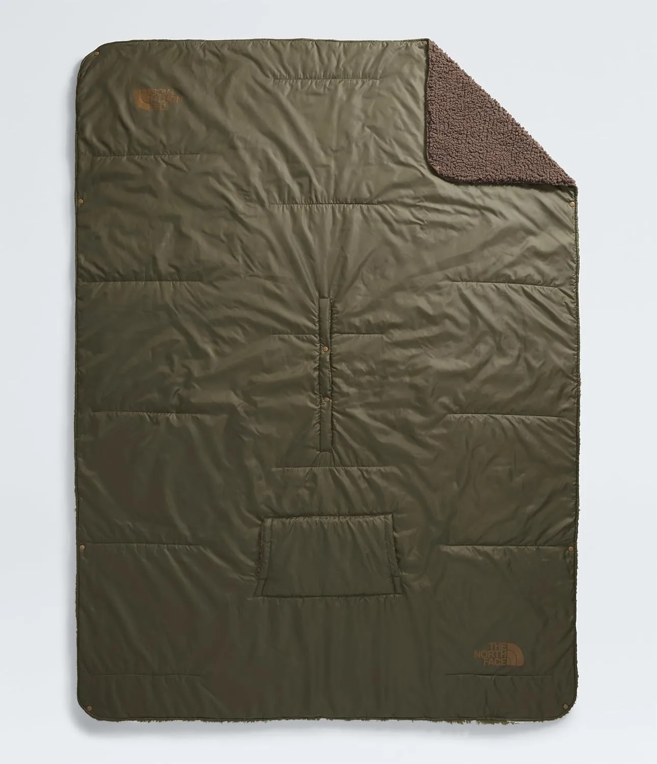 THE NORTH FACE Wawona Fuzzy Blanket, New Taupe Green/Smokey Brown, One Size