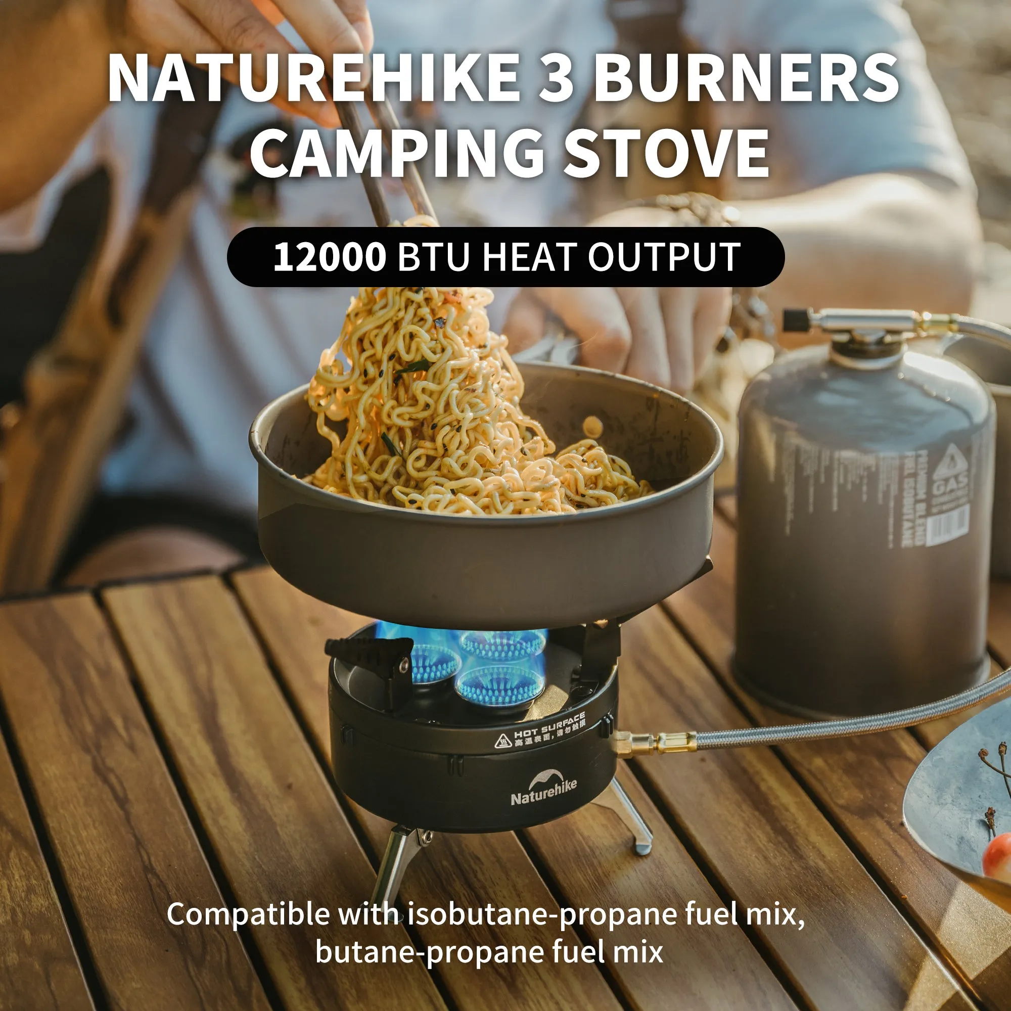 Three (IGT Gas Customizable Burners Dark Diverse categories Naturehike Stove Compatiable) Star