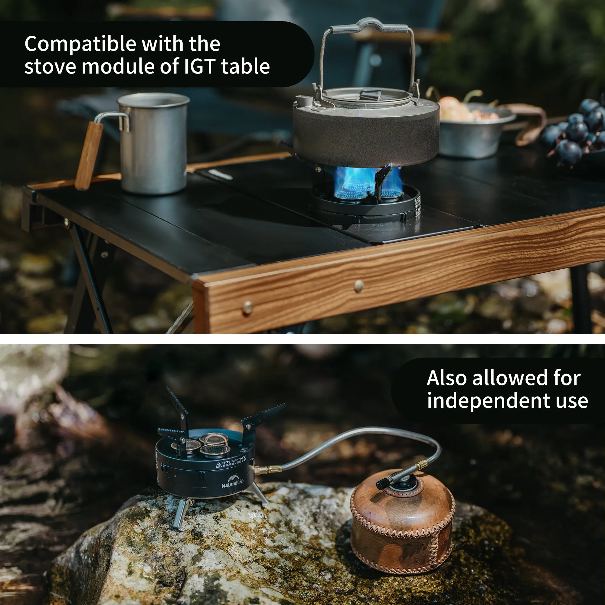 Three (IGT Gas Customizable Burners Dark Diverse categories Naturehike Stove Compatiable) Star