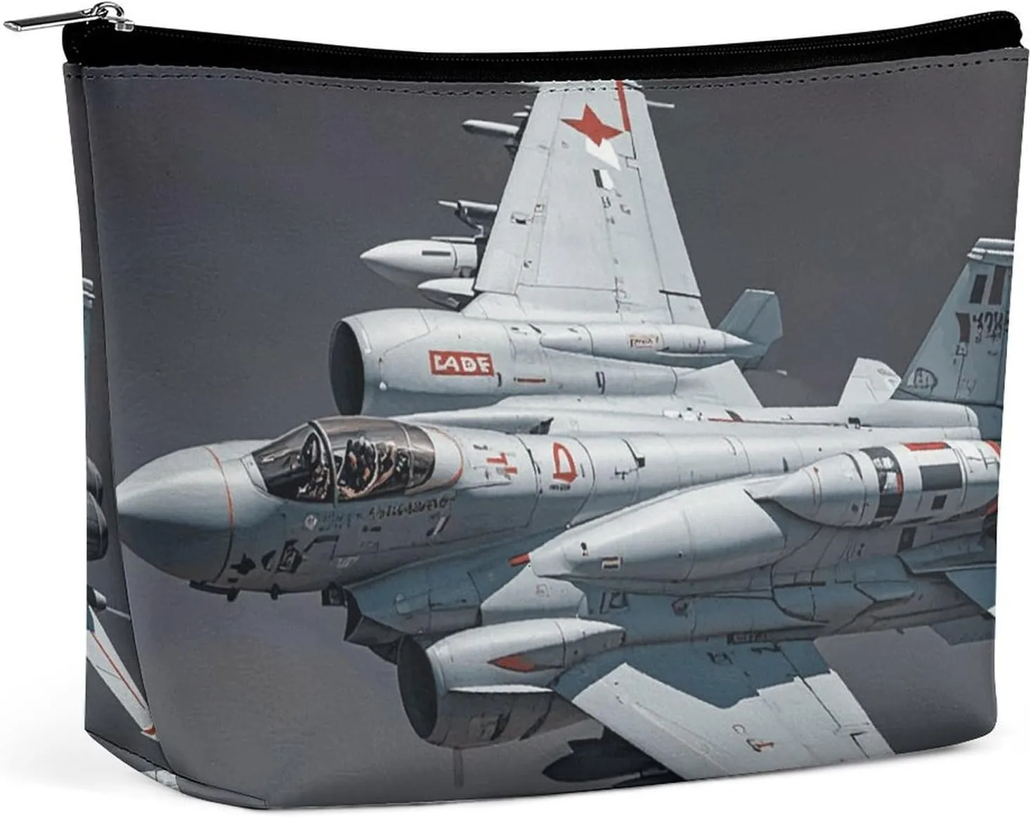 Toiletry Bag for Women Jet Fighter Cosmetic Bag Portable Capacity Travel Makeup Bags with Zipper Lightweight Cute Beauty Makeup Organizer for Traveling, Accessories, Essentials