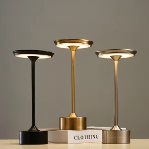 Top-choice Stock-clearance Metallic Table LED Cordless Lamp