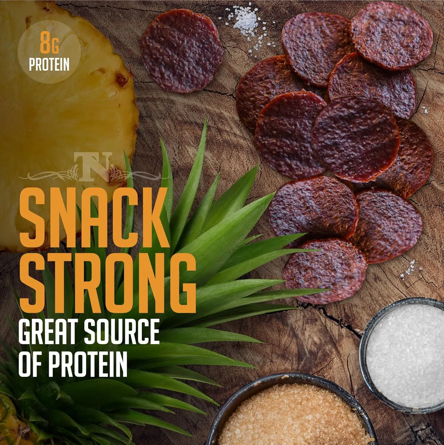 Top Notch Wagon Wheels Jerky - 10 oz Bag of Beef Jerky - High Protein Snacks for Kids and Adults Made From Locally Raised Beef - Flavorful Rounds of Premium Beef Jerky (Teriyaki)