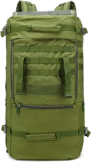 Travel Backpack 60L Hiking Bag 3 Way Day pack Extra Large 3~7 Day Bug Out Molle Survival Rucksack