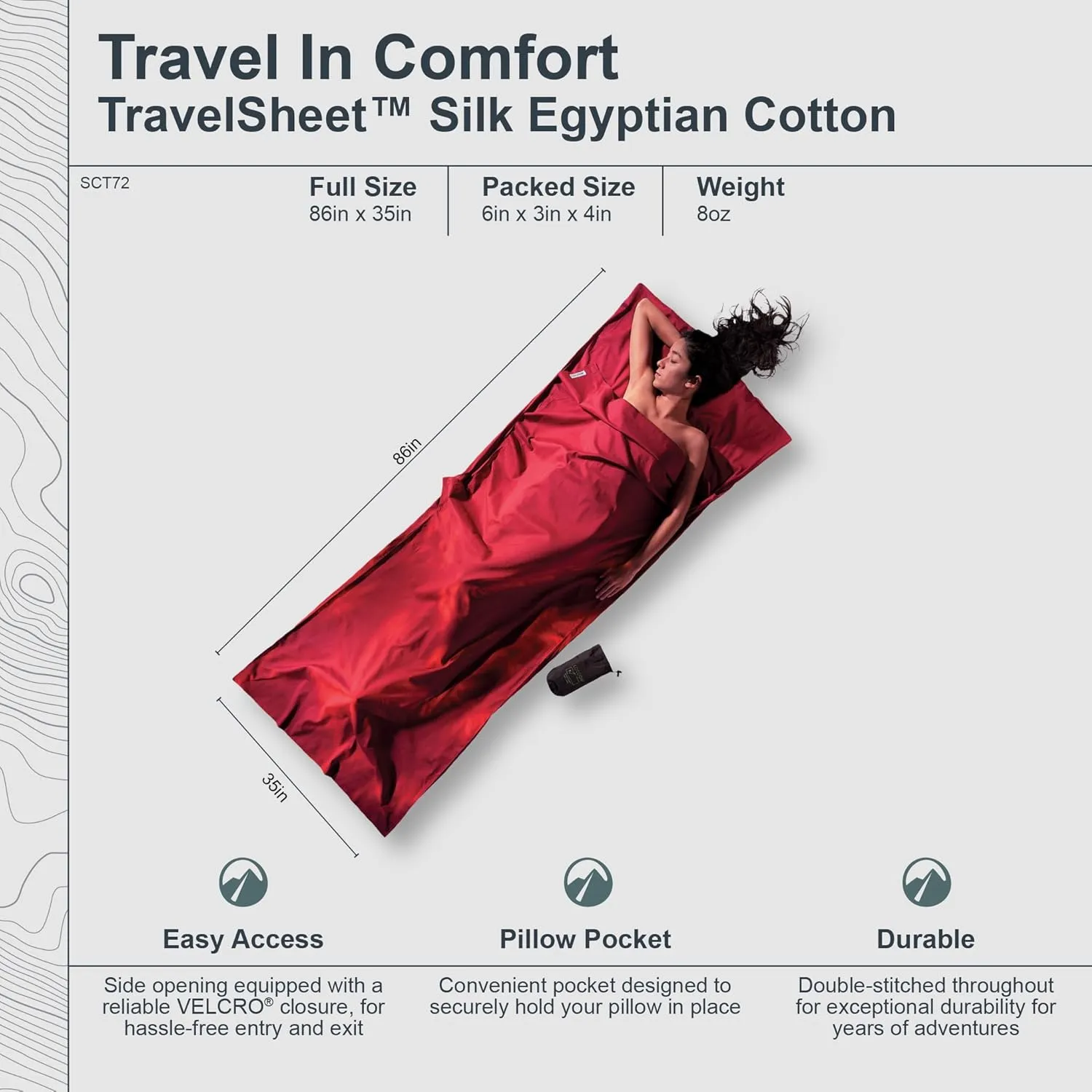 TravelSheet Silk/Egyptian Cotton