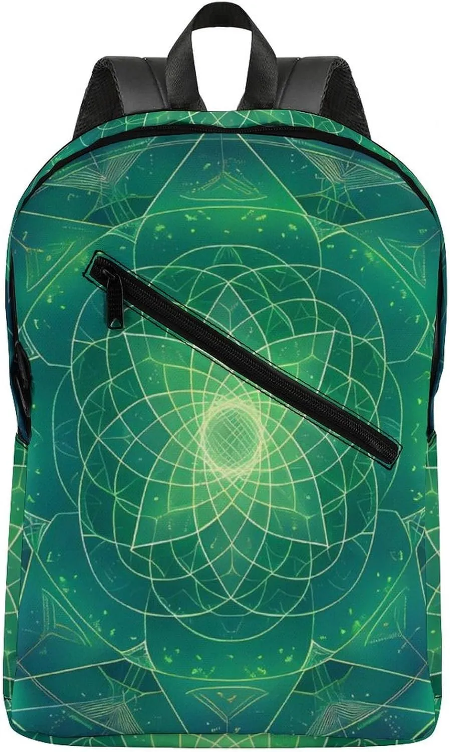 Tree with Sacred Geometry Symbols Backpack Laptop Backpack Carry-on Travel Backpack Business Bag for Men/Women