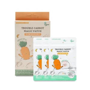 Trouble Carrot Magic Patch – Invisible Acne Spot Treatment with Calming Carrot Extract – Fast Healing Hydrocolloid Patches for Blemish Care, Pimple Rescue, Redness Relief & Skin Soothing