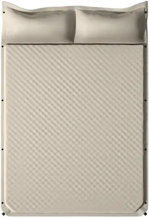 TsoLay Self-Inflating Sleeping Mat, 4 cm Double Portable Inflatable Camping Mattress with Built in Pillow and Sponge, Rapid Deflation, Lightweight Waterproof for Backpacking, Hiking, Tent, Traveling