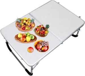 Ultra-Light Aluminum Folding Table Compact BBQ Desk for Camping Portable Computer Desk for Travel