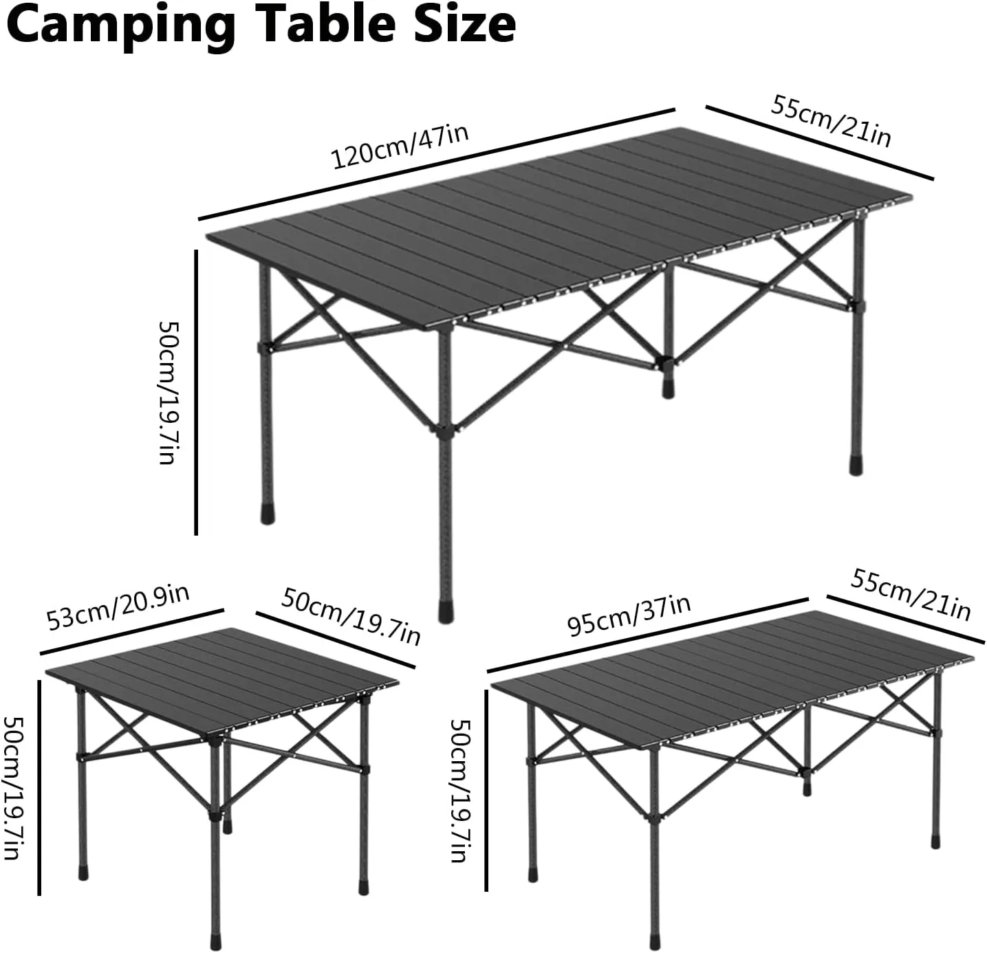 Ultralight Camping Table, Portable Aluminum Folding Table with Carry Bag, Compact Design for Camping, Beach, Travel, and Outdoor Use Wood Color 50×53×50cm/19.7×20.9×19.7in