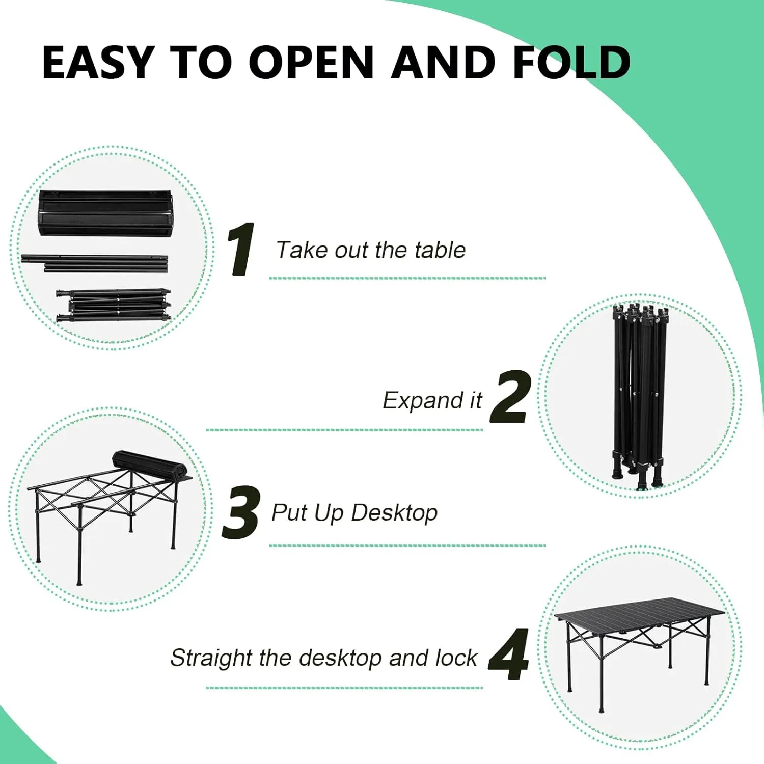 Ultralight Camping Table, Portable Aluminum Folding Table with Carry Bag, Compact Design for Camping, Beach, Travel, and Outdoor Use Wood Color 50×53×50cm/19.7×20.9×19.7in