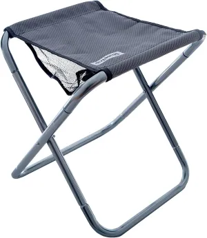 UNISTRENGH Folding Camping Stool Aluminum Alloy Portable Lightweight Camp Chair for Outdoor Drawing Picnic Fishing Hunting Hiking BBQ (Gray)