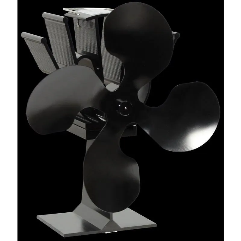 US Stove Ashley Miracle Heat Steel Elegant Wood Stove Fan