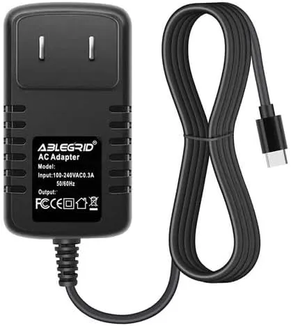 USB-C 5V AC/DC Adapter for H2ydrate Hydrogen Water Bottle Generator 6500 ppb Hydrogenated SPE PEM 7 led Colors Machine Home Travel Office 5VDC