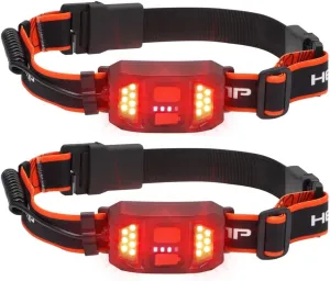 USB Rechargeable Flashlights Head Lights with Warning Rear Lamps, Cob Clips Waterproof Head Mounted Lights Headlights for Running Cycling Camping Fishing, 2Pcs Led Headlamps