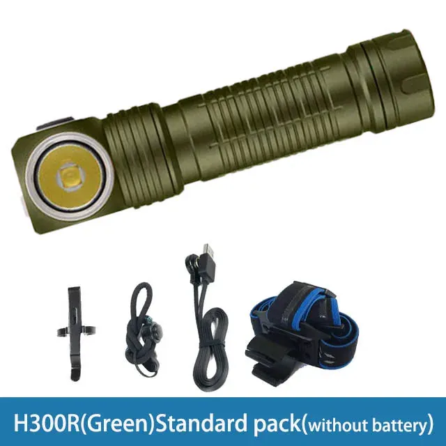 USB Rechargeable L-Shape Headlamp 2500 Lumens Magnetic Outdoor Flashlight