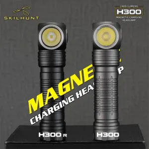 USB Rechargeable L-Shape Headlamp 2500 Lumens Magnetic Outdoor Flashlight