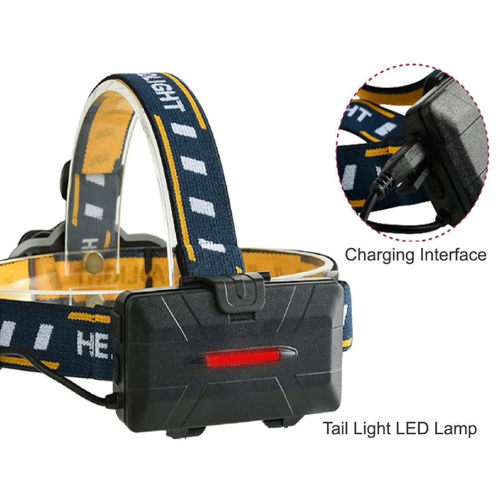 USB Rechargeable Outdoor Multi-Lights Strong Head Lamp for Extreme Outdoor Activities