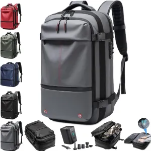 Vacpack Backpack, Vacpack Backpack with Vacuum, 60L Expandable with Vacuum Compression Water Resistant Bag for Men Women (Gray)