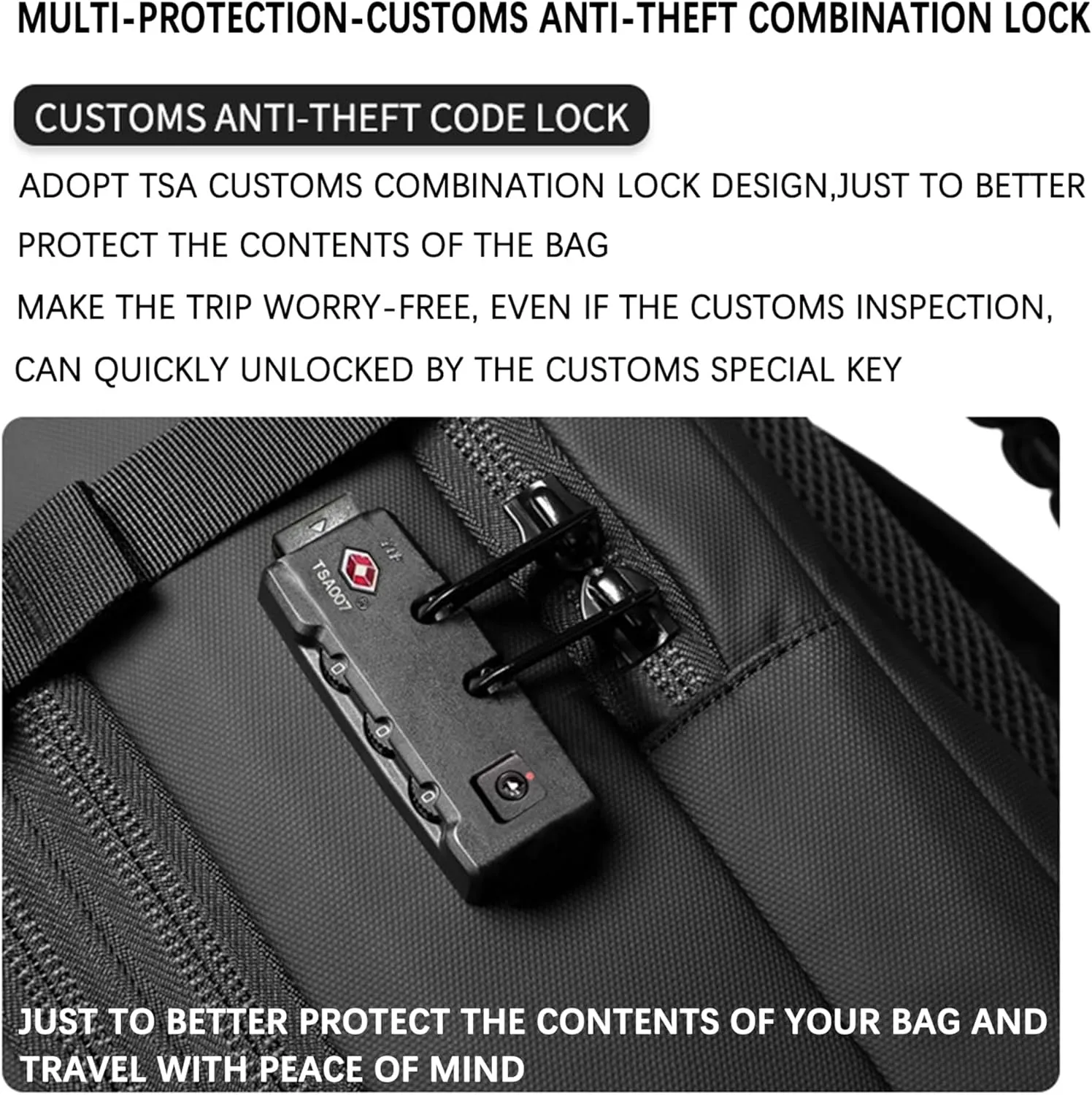 Vacuum Backpack Travel, 60L Airback Backpack, Waterproof with TSA Lock, Compression Feature, Fits 19” Laptop, Ideal for Airplane Travel (Black)