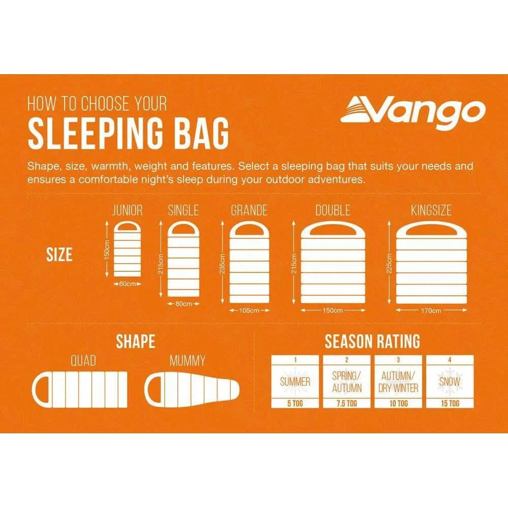 Vango Stellar Double Sleeping Bag Harissa