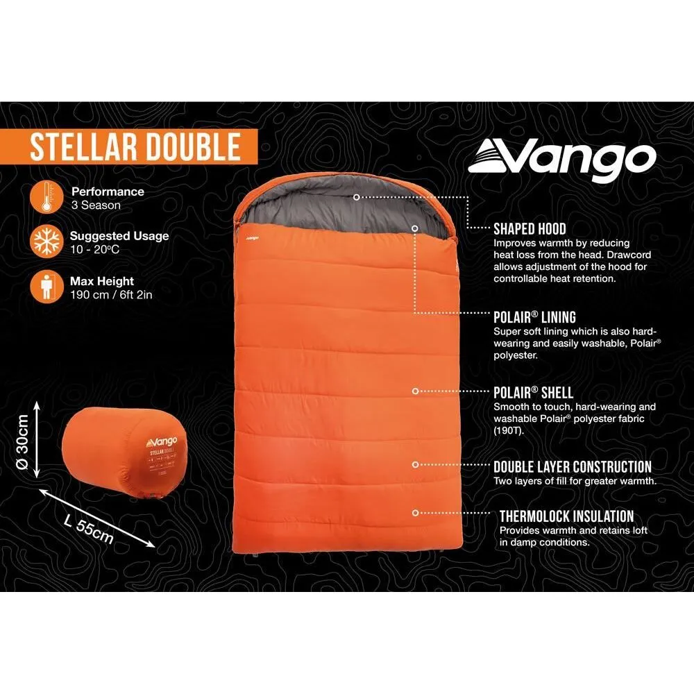 Vango Stellar Double Sleeping Bag Harissa